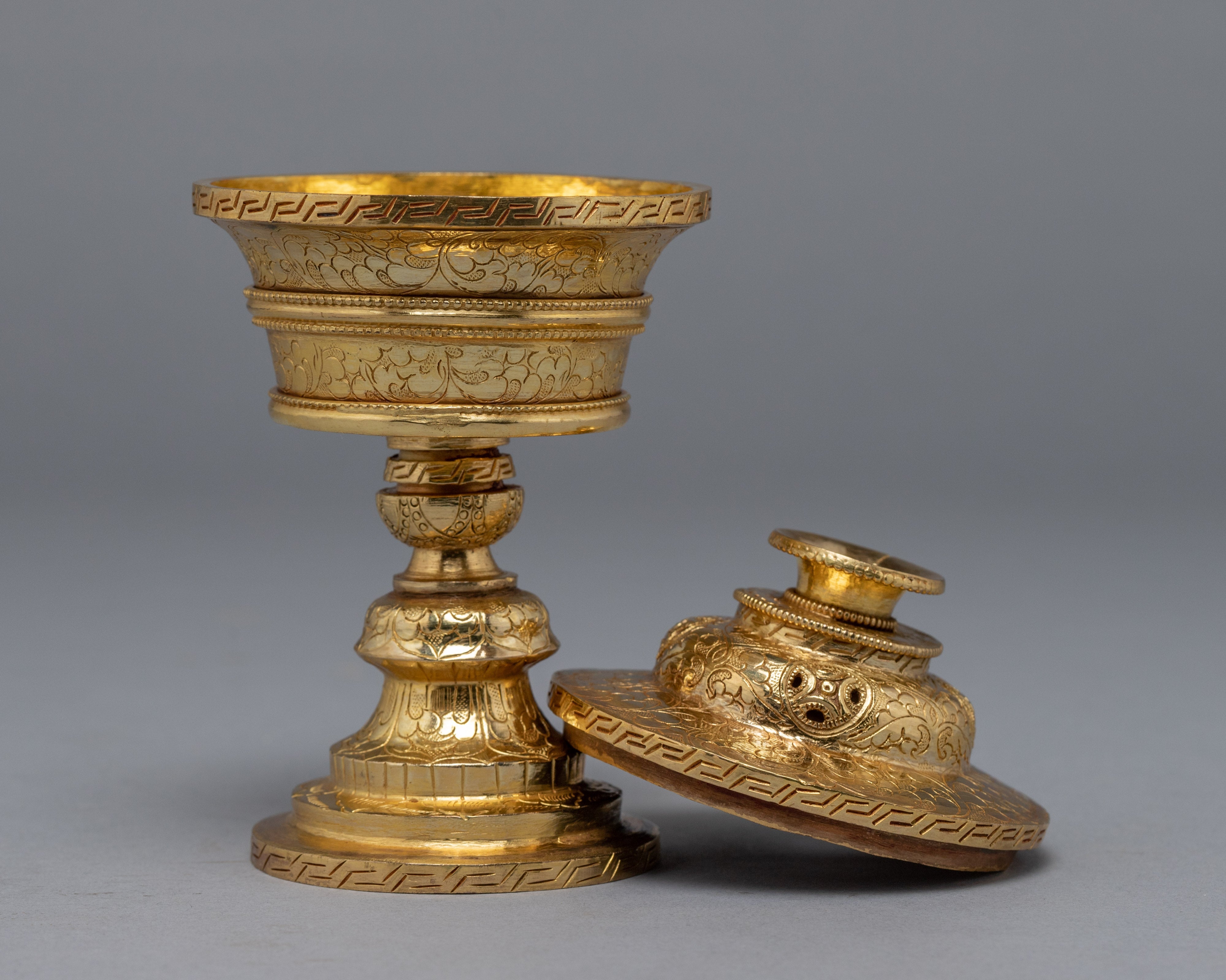 Buddhist Butter Lamp Set | Himalayan Art Work