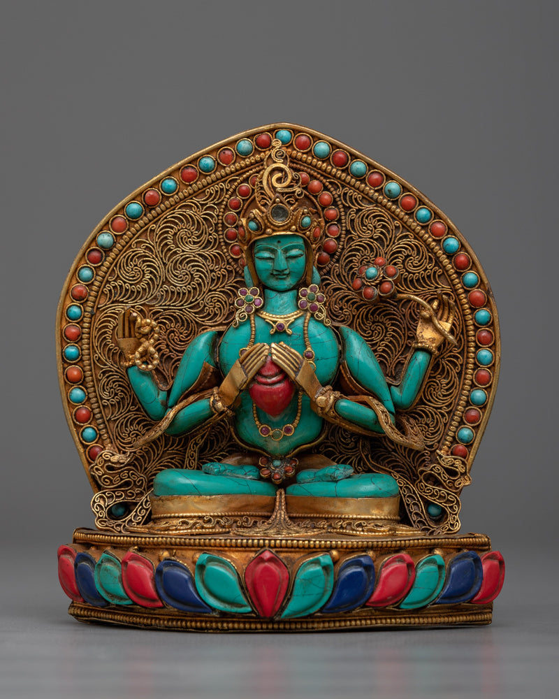 Radiant Chenrezig Statue | Perfect Gift for Spiritual Enthusiasts