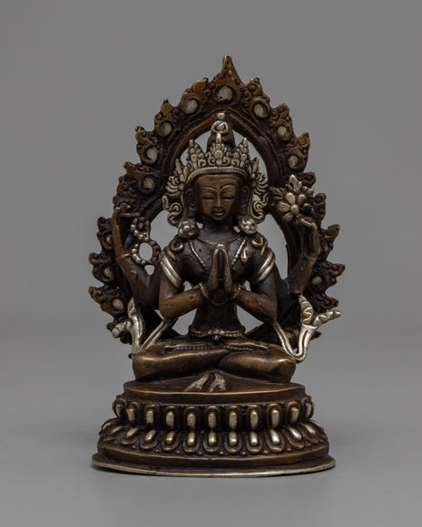 Chenresig Brass Statue