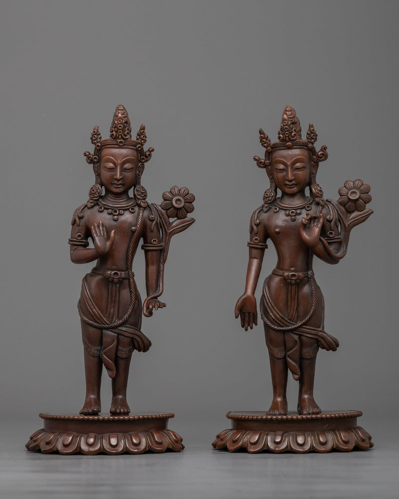 Standing Chenrezig Set Statue | sacred masterpiece for spiritual enlightenment