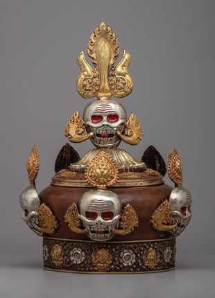 Tibetan Skull Crown