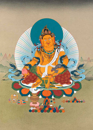 dzambhala tibetan thangka