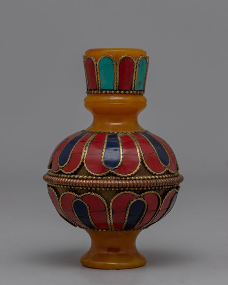 Tibetan Resin Flower Vase