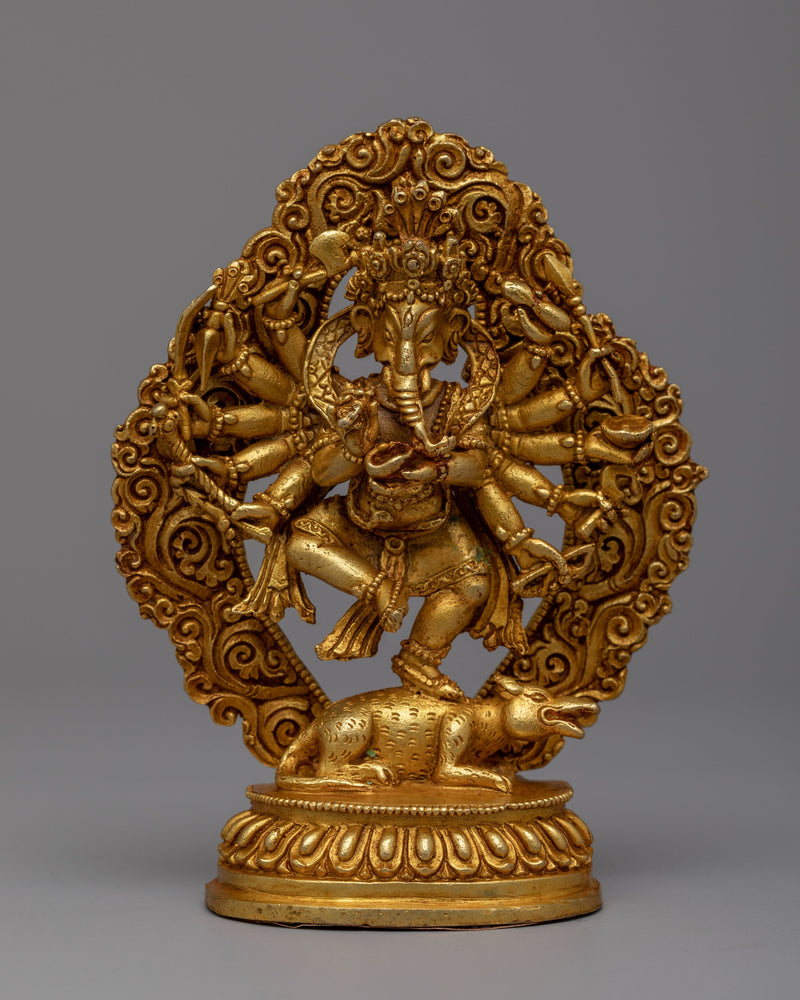 Exquisite Dancing Ganesh Statue