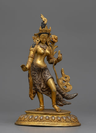 Standing Green Tara Statue