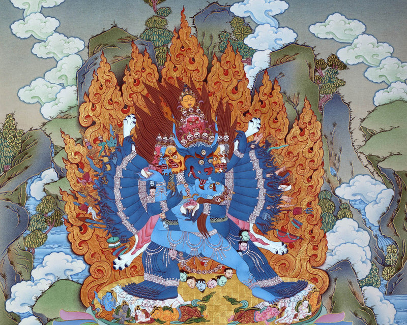 Yamantaka Thangka, Yama, Tibetan Thangka Painting