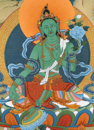 green tara thangka