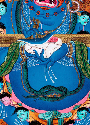 Sakya Mahakala Thangka | Dharmapala | Tibetan Vajrayana Art