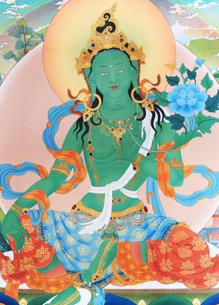 green tara thangka