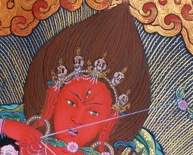 Kurukulla Thangka, Dakini, Traditional Tibetan Painting,