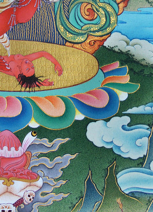 Kurukulla Thangka, Dakini, Traditional Tibetan Painting,