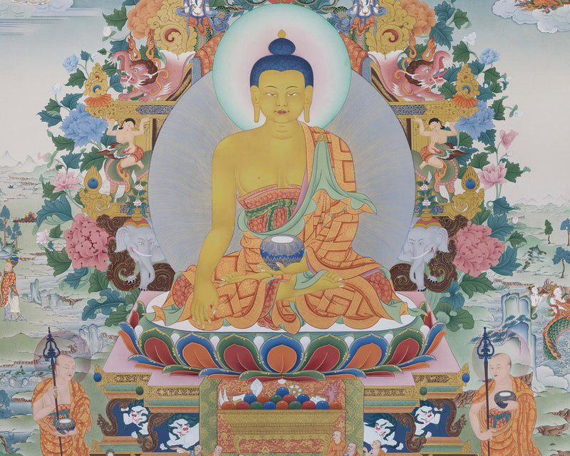 buddha shakyamuni thangka