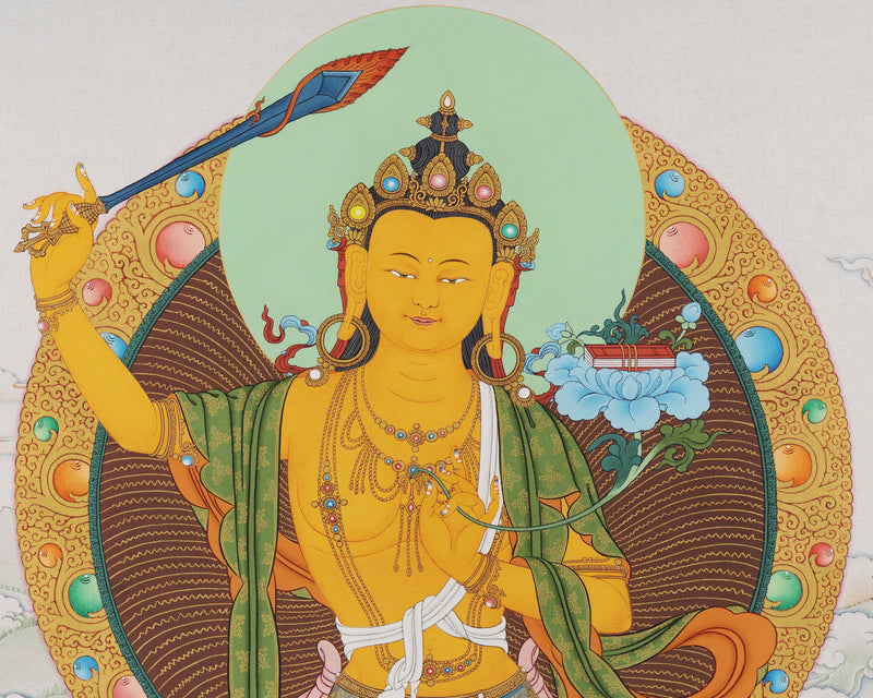 Manjushri Thangka | Saraswati | White Tara | Bodhisattva