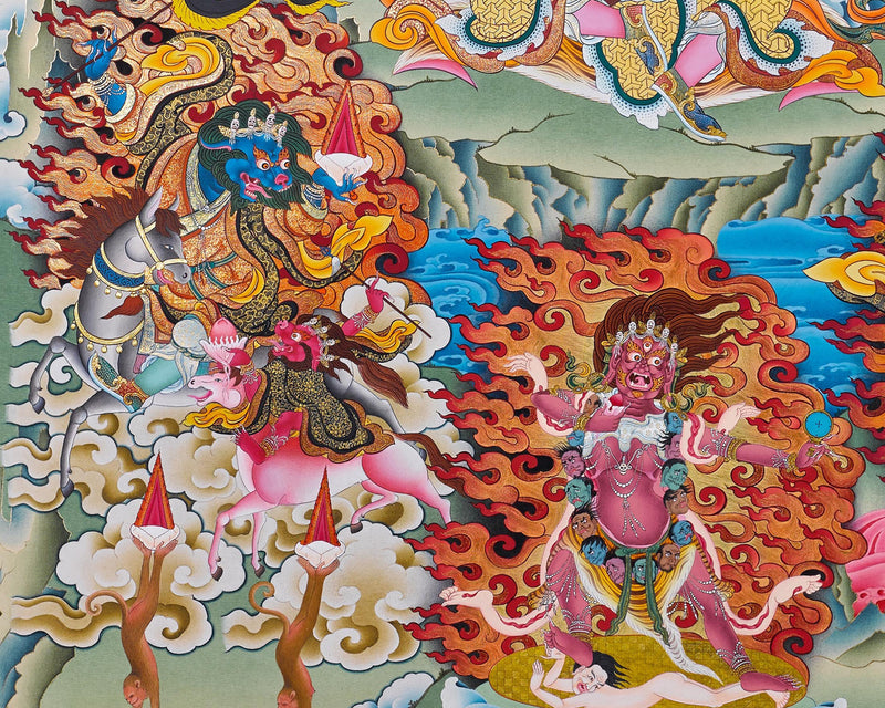 Dorje Drolo Print | Dudjom Rinpoche Thangka