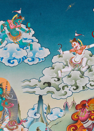 Dorje Drolo Print | Dudjom Rinpoche Thangka