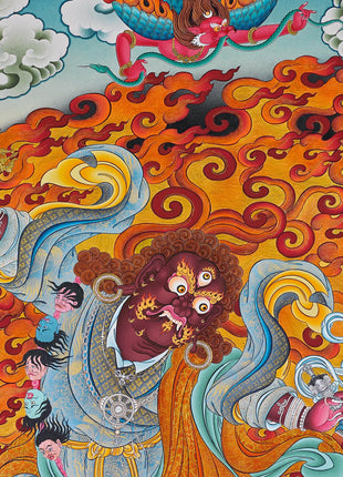 Dorje Drolo Print | Dudjom Rinpoche Thangka