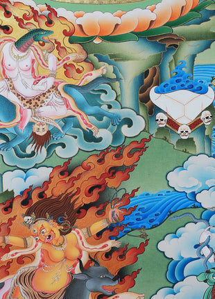 Troma Nagmo Dakini Thangka | High Quality Giclee Canvas Print | Yogini Print
