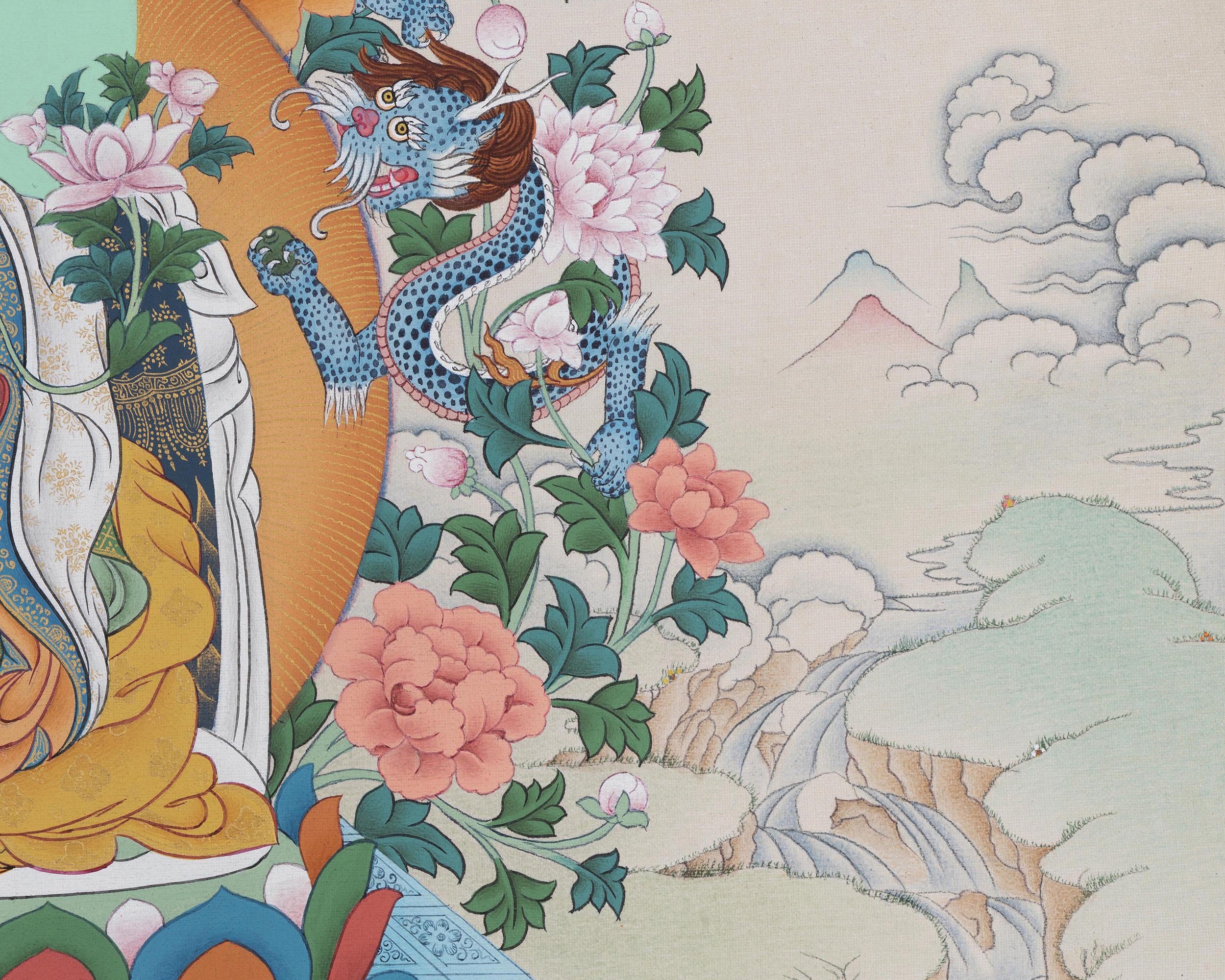Five Sakya Master Thangka, Sachen Kunga Nyingpo, Sakya Pandita And Others | High Quality Giclee Canvas Print
