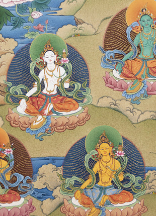 21 Tara Thangka Print | Chokyur Dechen Lingpa Tradition