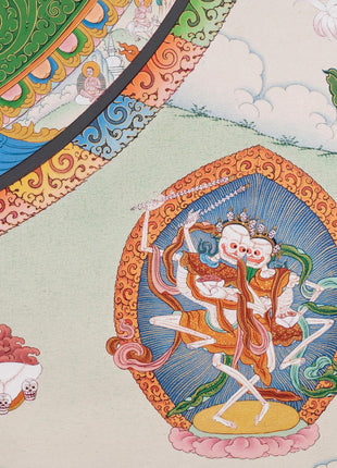 Vajrayogini Mandala Thangka | Dakini | High Quality Giclee Canvas Print | Digital Print