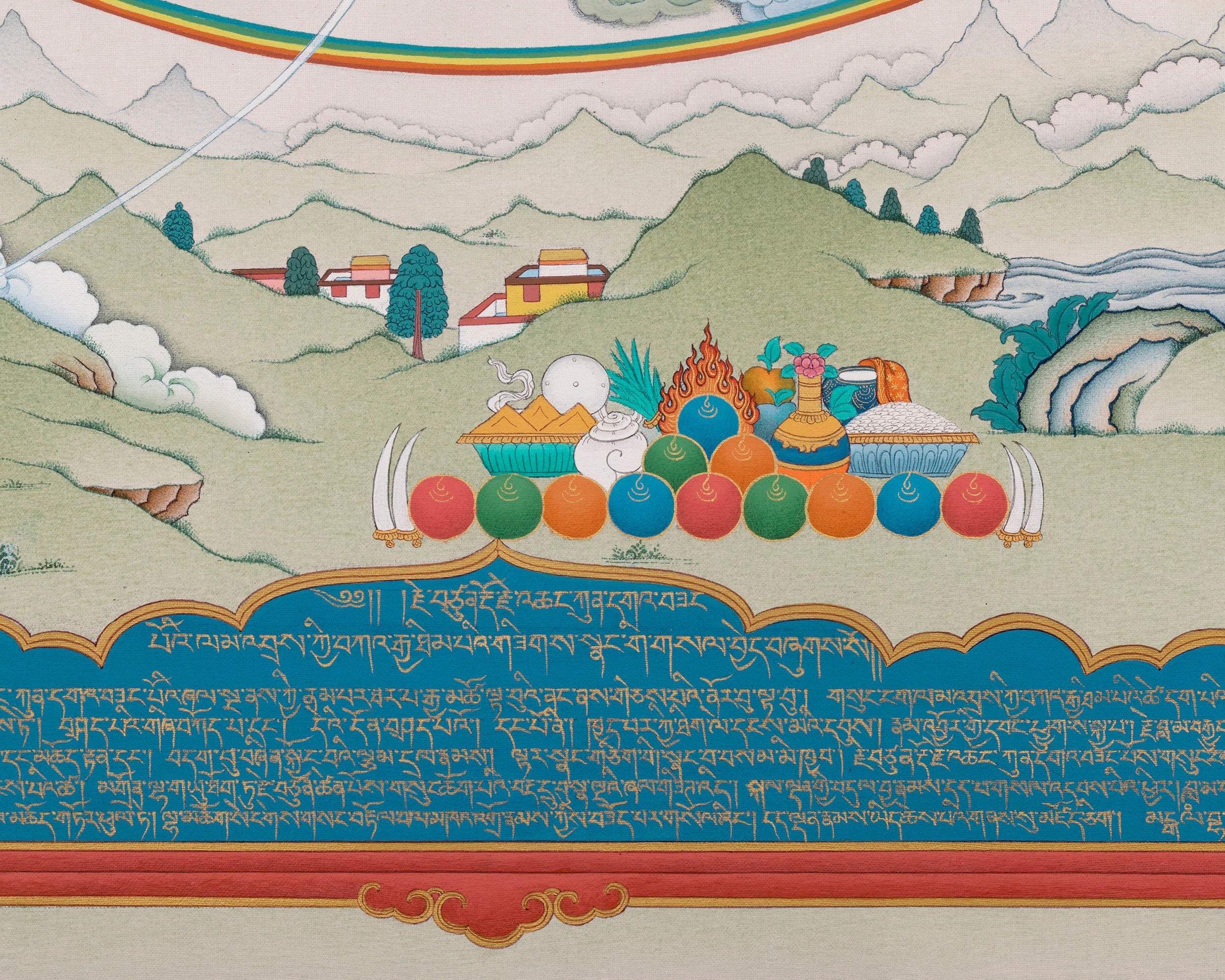 Sachen Kunga Nyingpo Thangka Print | High Quality Giclee Canvas Print | Digital Print