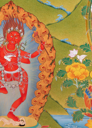 Mipham Wangdu Thangka Print | Tibetan Yidam Thangka