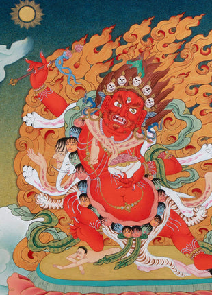 Mipham Wangdu Thangka Print | Tibetan Yidam Thangka