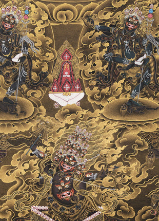 Troma Nagmo Thangka, High Quality Canvas Print, Thangka Print