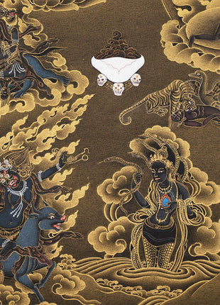 Troma Nagmo Thangka, High Quality Canvas Print, Thangka Print