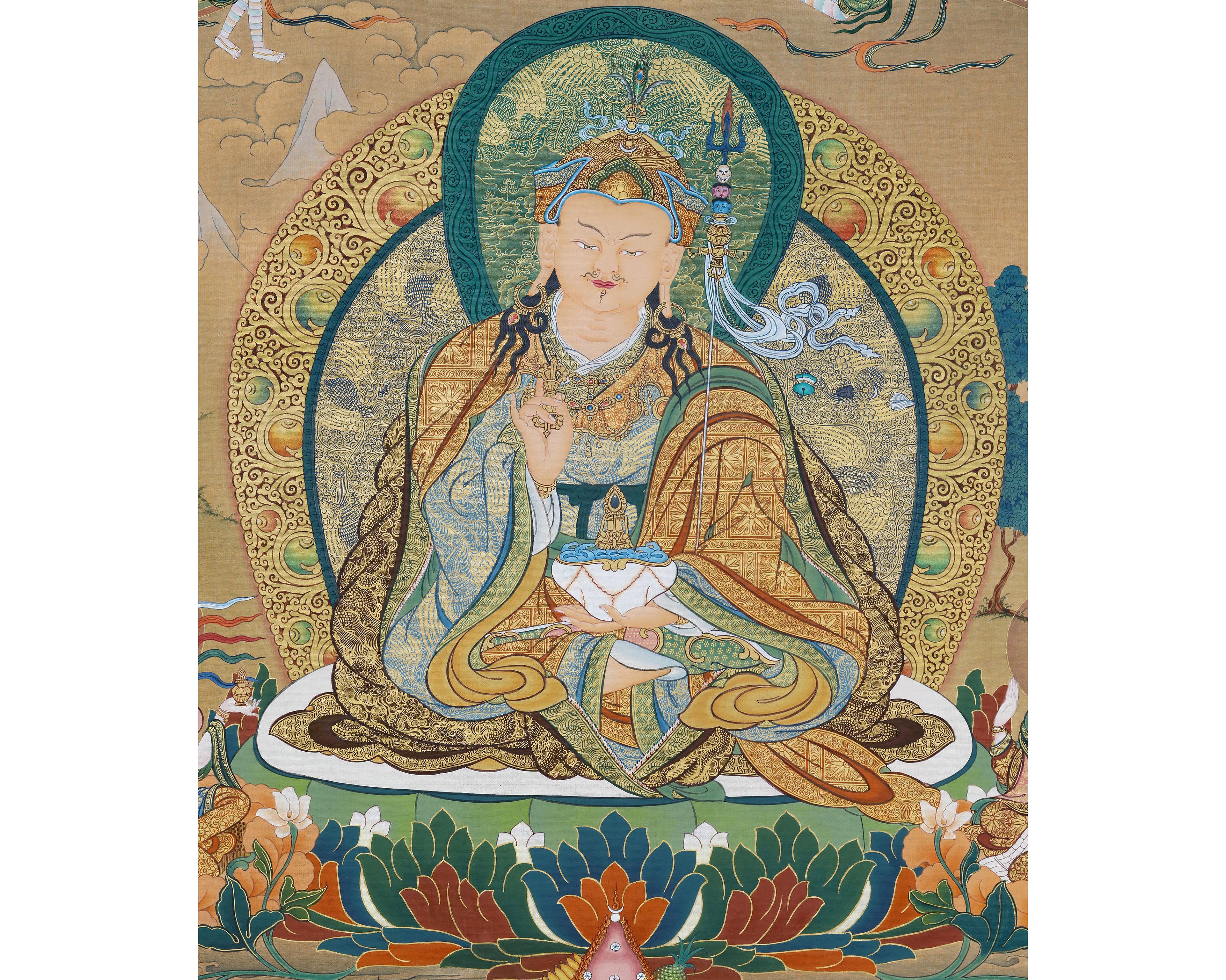 guru rinpoche thangka