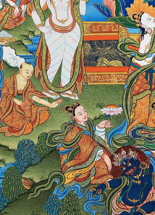 Buddha Shakyamuni Life Story Thangka, High Quality Thangka Print