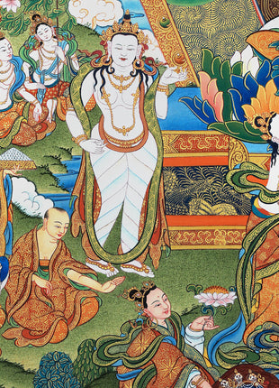 Buddha Shakyamuni Life Story Thangka, High Quality Thangka Print