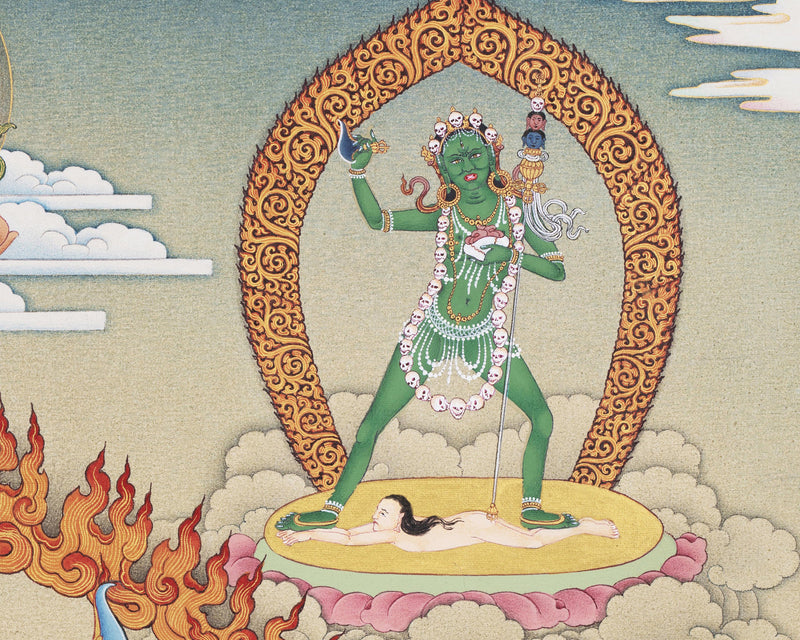 Chakrasamvara Vajravarahi Dakini | Digital Thangka Print