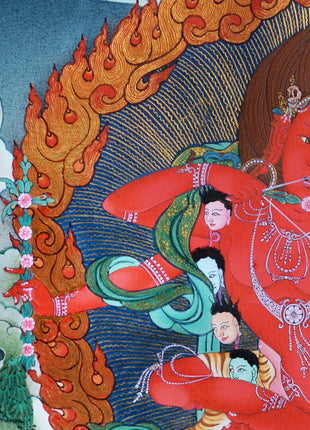 Kurukulla Thangka, Dakini, Traditional Tibetan Painting,