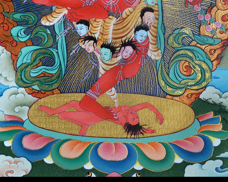 Kurukulla Thangka, Dakini, Traditional Tibetan Painting,