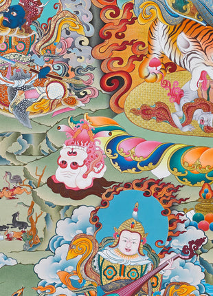 Dorje Drolo Print | Dudjom Rinpoche Thangka