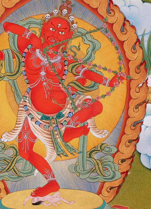Mipham Wangdu Thangka Print | Tibetan Yidam Thangka