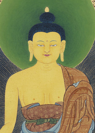 Buddha Shakyamuni -16 Arhat Thangka Print, Tibetan Thangka Print, Digital Print