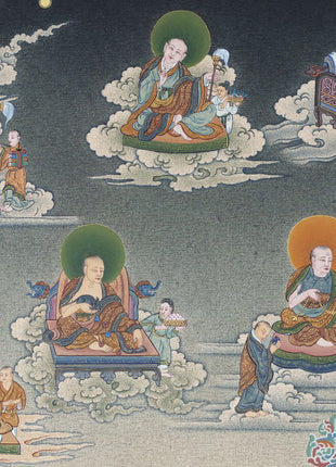 Buddha Shakyamuni -16 Arhat Thangka Print, Tibetan Thangka Print, Digital Print