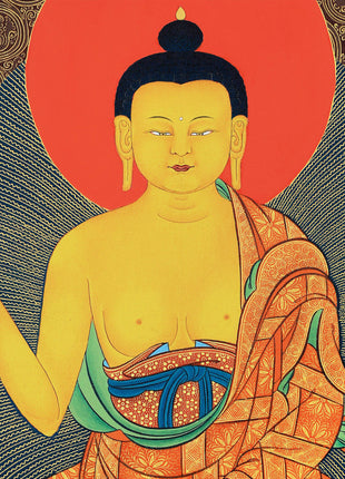 Buddha Shakyamuni Life Story Thangka, High Quality Thangka Print
