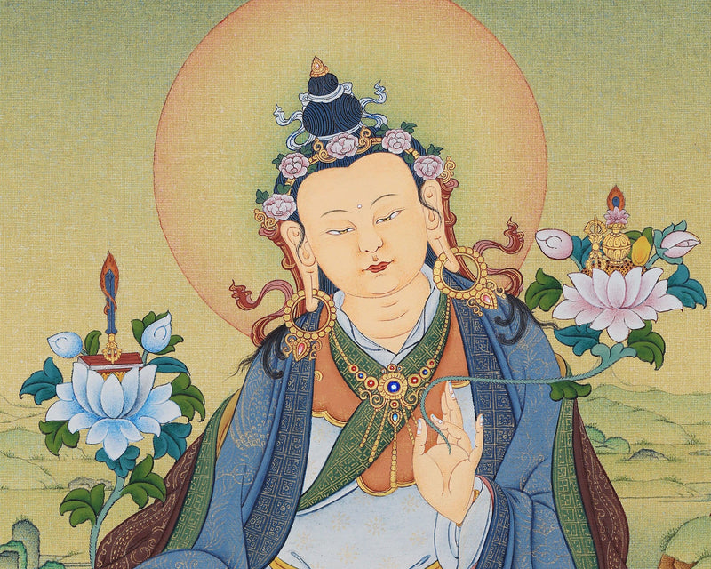 Yuthok Thangka Print | Tibetan Buddhist Master Art