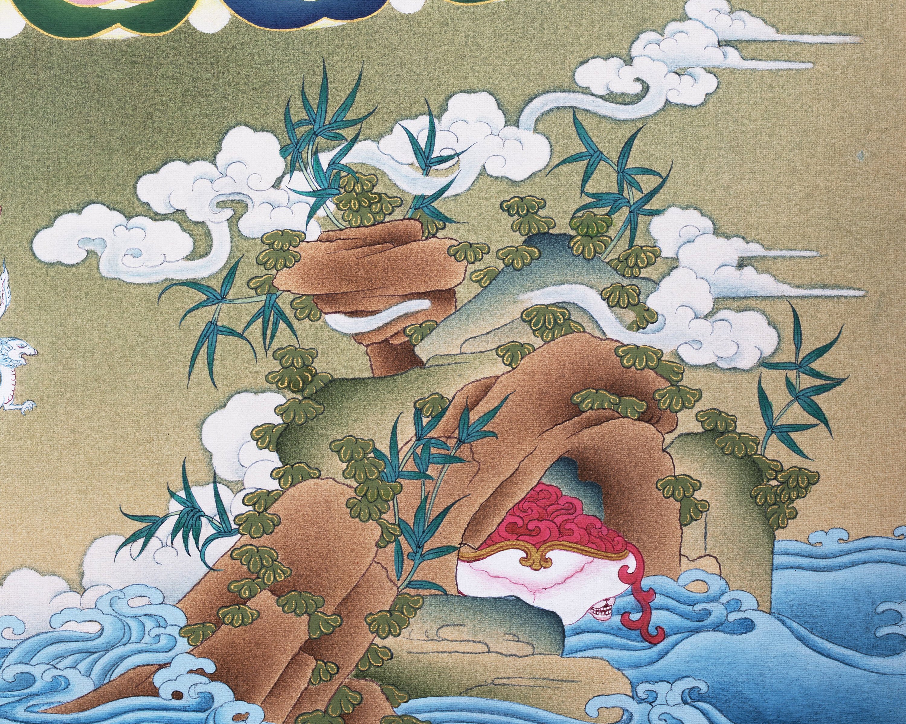 Vajrayogini, Dakini Thangka Painting Print | Tibetan Thangka Painting