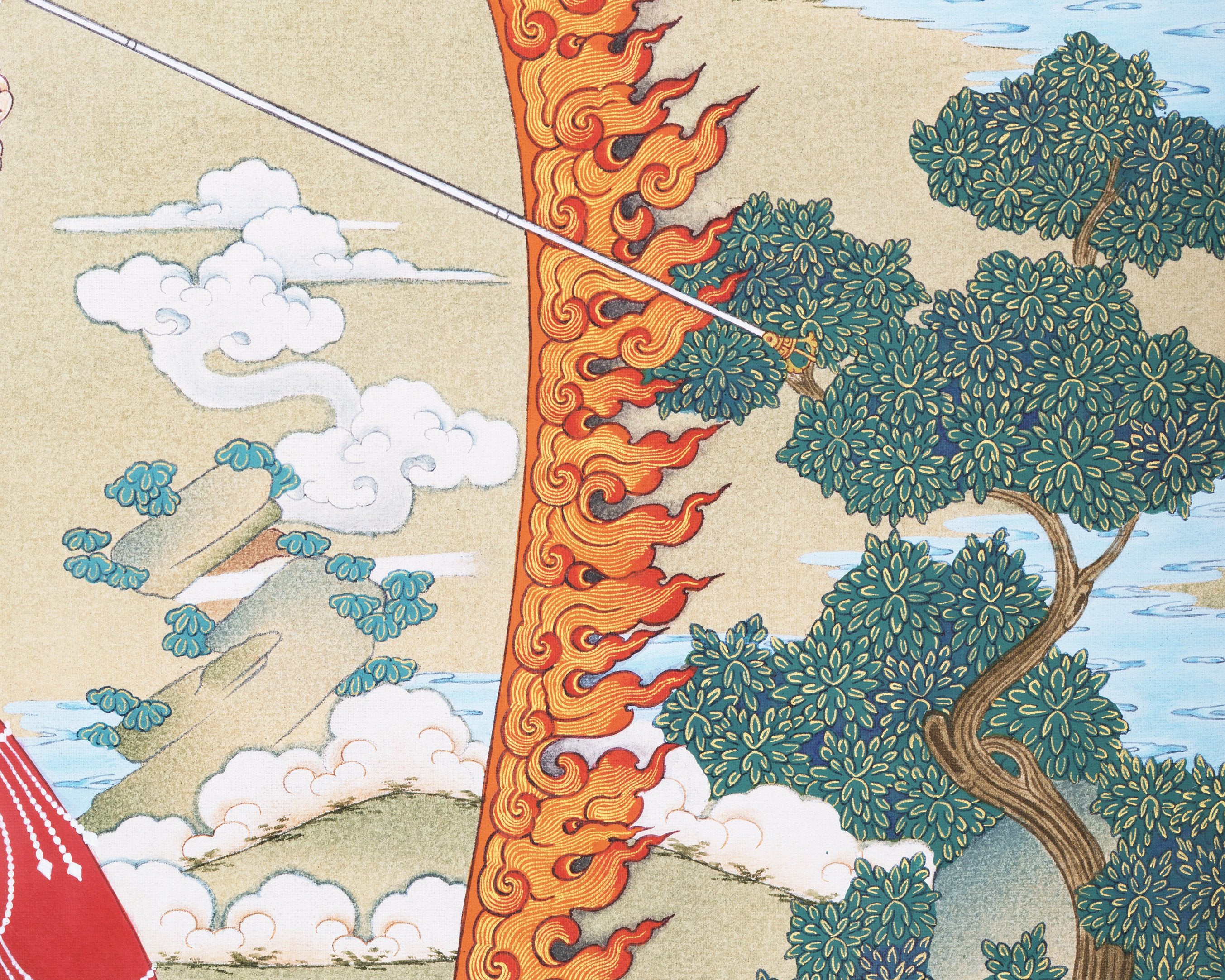 Vajrayogini, Dakini Thangka Painting Print | Tibetan Thangka Painting