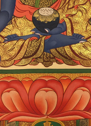 Fine Quality Thangka Of Medicine Buddha | Bhaisajyaguru