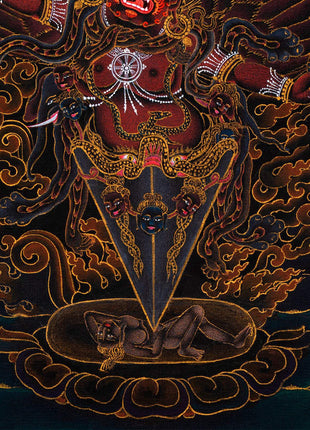 Guru Dragpo Thangka | Meditational Deity | Traditional Tibetan Yidam Painting