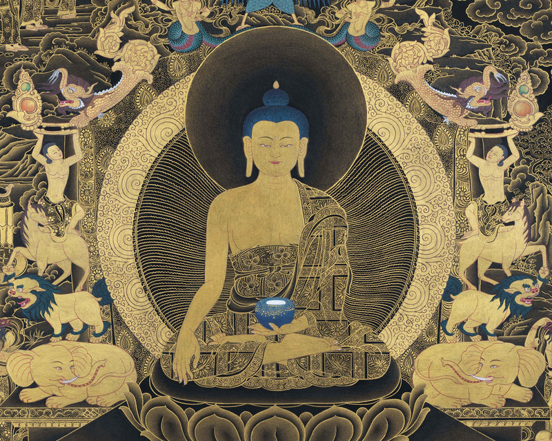 shakyamuni buddha thangka
