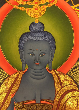 Fine Quality Thangka Of Medicine Buddha | Bhaisajyaguru