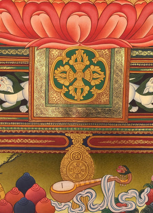 Fine Quality Thangka Of Medicine Buddha | Bhaisajyaguru