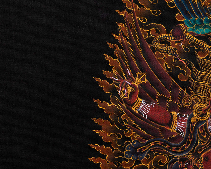 Guru Dragpo Thangka | Meditational Deity | Traditional Tibetan Yidam Painting