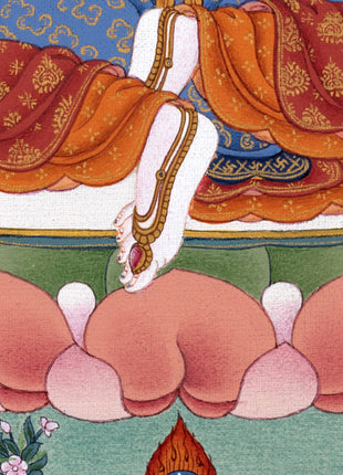 Yeshe Tsogyal Thangka, Tibetan Thangka Painting, Dakini
